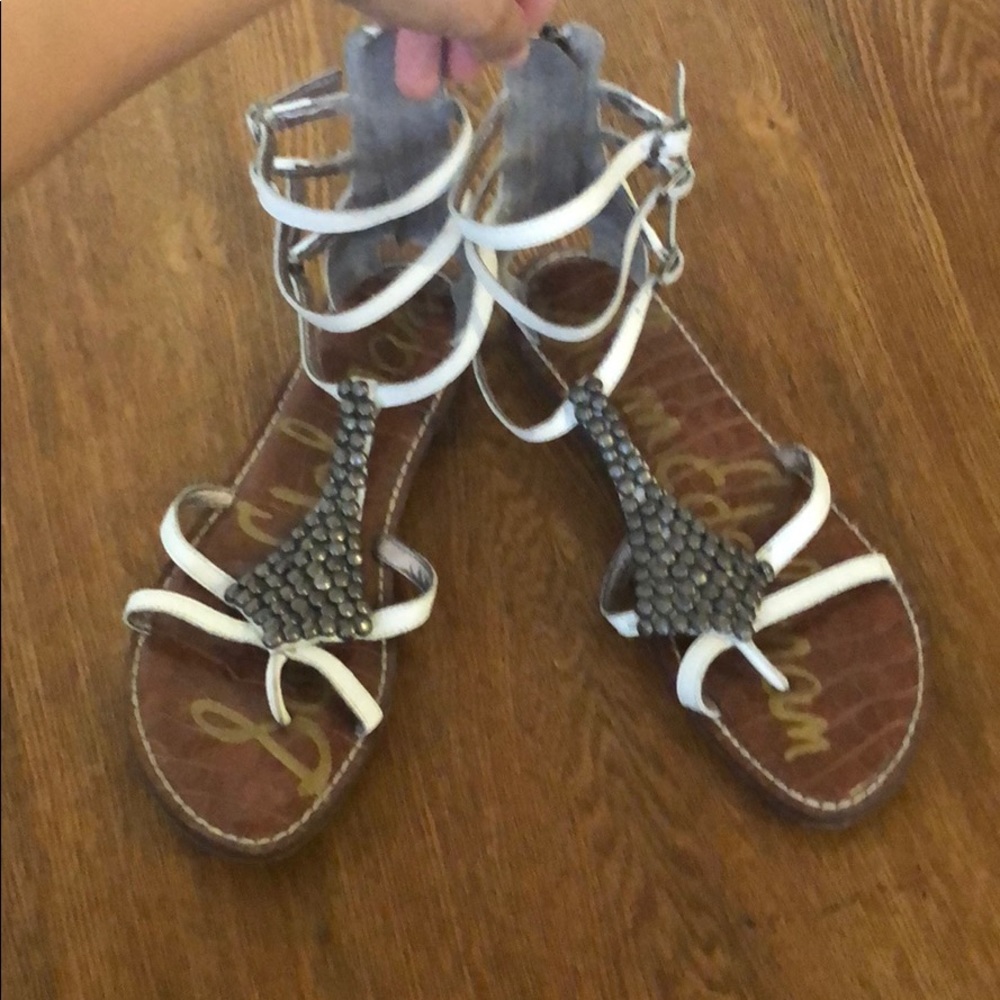 Sam Edelman White Gladiator Sandal